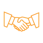 Image depicts two hands engaged in a handshake